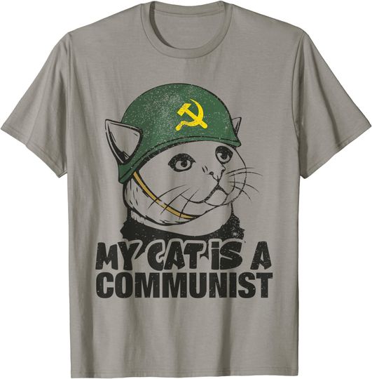 Discover My Cat Is A Communist T-Shirt