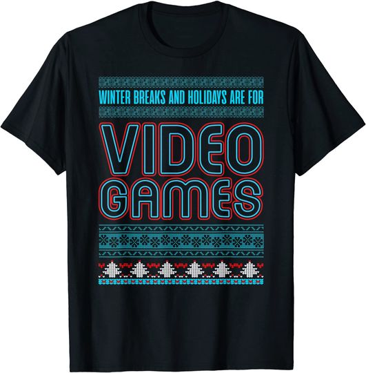 Discover Ugly Christmas Sweater Gamer For Christmas Vacation T-Shirt
