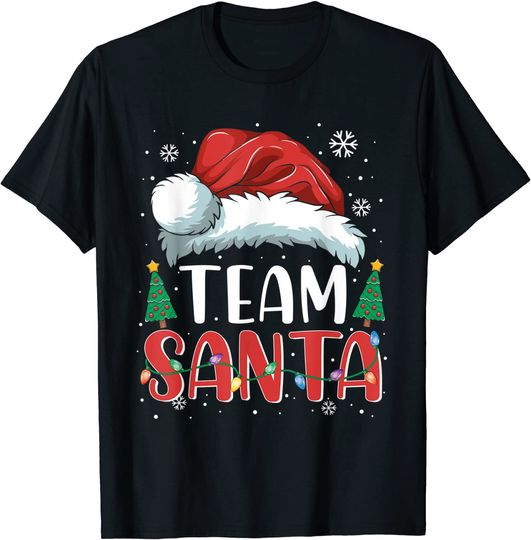 Discover Team Santa Christmas Matching Family Pajamas Gift T-Shirt