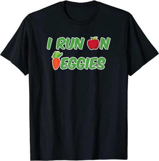 Discover Vegetarian I Run On Veggies T-Shirt