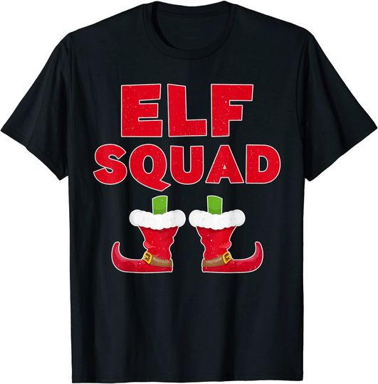 Discover Elf Squad T-Shirt Funny Christmas Elves Gift T-Shirt
