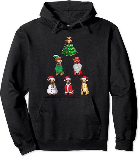 Discover Boxer Dog Lovers Christmas Hoodie