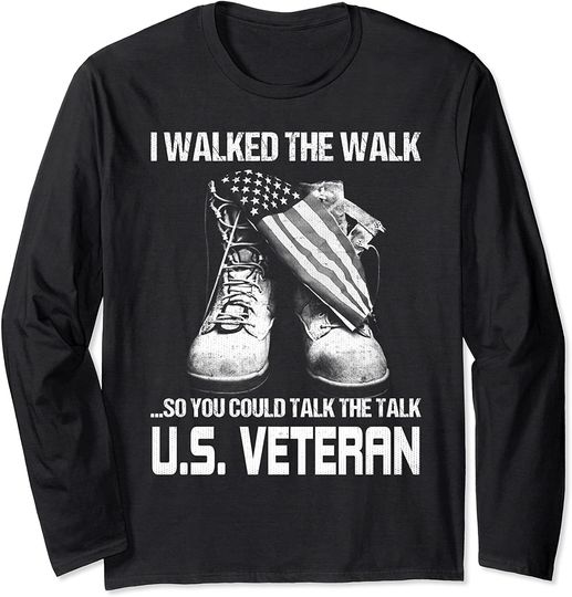 Discover US Veteran I Walked The Walk Long Sleeve