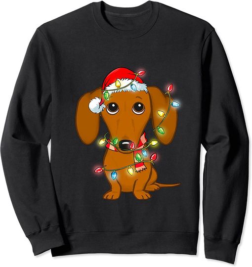 Discover Dachshund Christmas Tree Sweatshirt