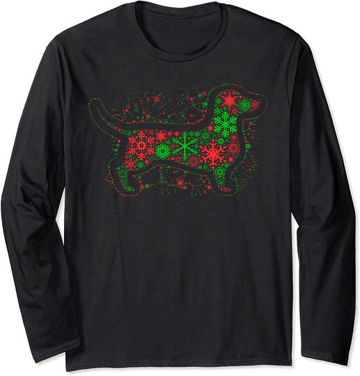 Discover Dachshund Christmas Tree Long Sleeve
