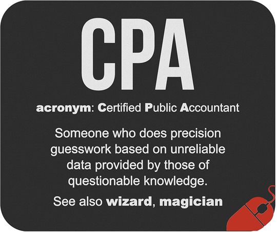 Discover Mousepad Accountants Mouse Pad