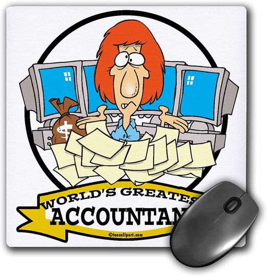 Discover Worlds Greatest Accountant Mouse Pad