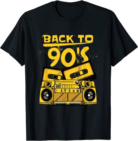 Discover Back To 90's Vintage Cassette Tape Classic 80s 90s Mixtape T-Shirt