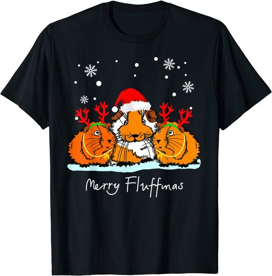 Discover Merry Fluffmas Cavy Clothes Stuff Christmas Guinea Pig T-Shirt