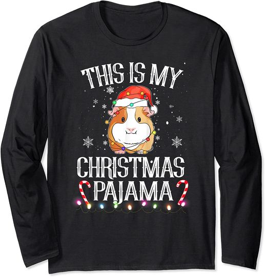 Discover Guinea Pig Lover Santa Hat This Is My Christmas Long Sleeve