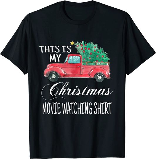 Discover This Is My Christmas Movie Watching with Vintage Truck T-Shirt