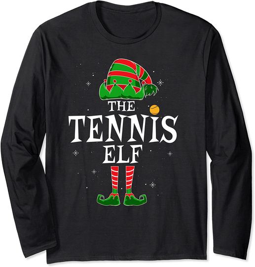 Discover The Tennis Elf Group Matching Family Christmas Player Long Sleeve