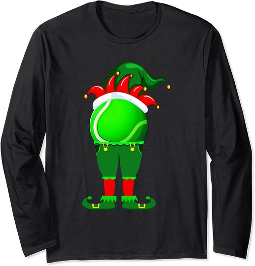 Discover Tennis Elf Christmas Family Matching Xmas Long Sleeve