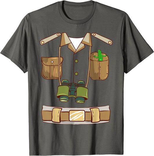 Discover Zoo Keeper Costume T-shirt Safari Animal Lover Keeper Halloween Explorer