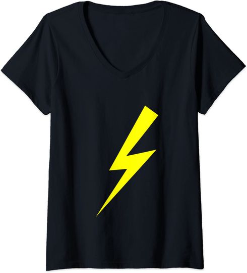 Discover Yellow Lightning Bolt T-shirt