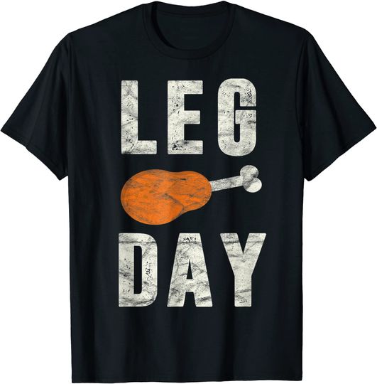 Discover Leg Day Thanksgiving Pilgrim Costume Turkey Day T-Shirt