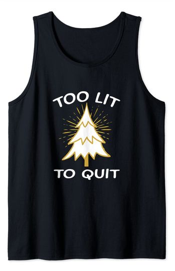 Discover Christmas Tree For Xmas Party Santa Claus Too Lit To Quit Tank Top
