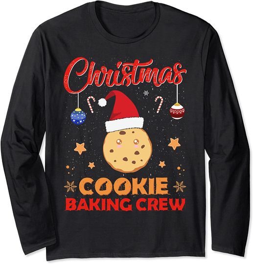 Discover Christmas Cookie Baking Crew Matching Family Xmas Pajama Long Sleeve