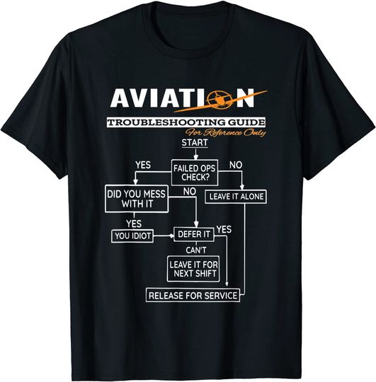 Discover Airplane Pilot Troubleshooting Guide T-Shirt