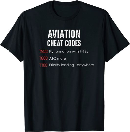 Discover Aviation Cheat Codes T Shirt