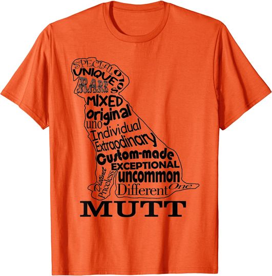 Discover I Love My Mutt Dogs Pet Casual Graphical Dress T-Shirt