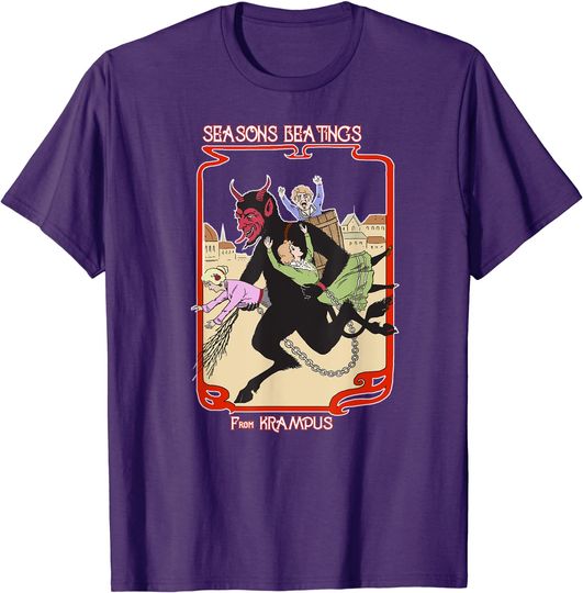 Discover Seasons Beatings From Krampus Christmas T-Shirt