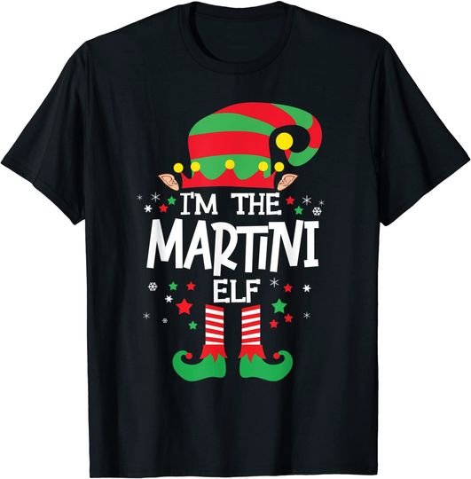 Discover I'm the Martini Elf Family Group Matching Christmas Pajama T-Shirt