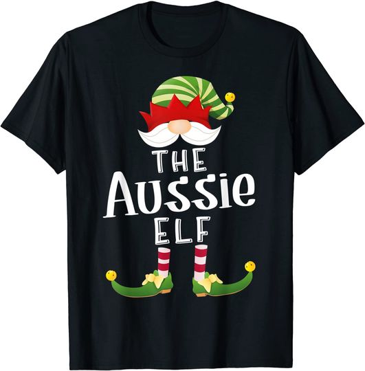 Discover Aussie Elf Group Christmas Pajama Party T-Shirt