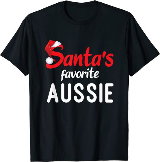Discover Santa's Favorite Aussie Christmas Matching Group T-Shirt