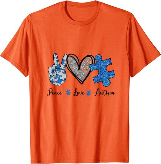Discover Peace Love Autism T-Shirt