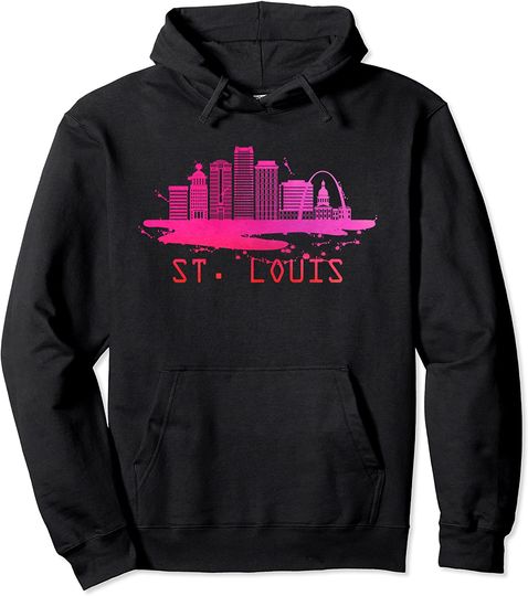 Discover Modern St. Louis Cityscape Souvenir - St. Louis Skyline Pullover Hoodie