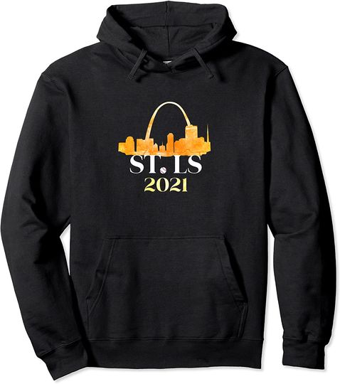 Discover Cool Skyline Saint Louis Red Cardinal Dress Baseball 2021 Pullover Hoodie