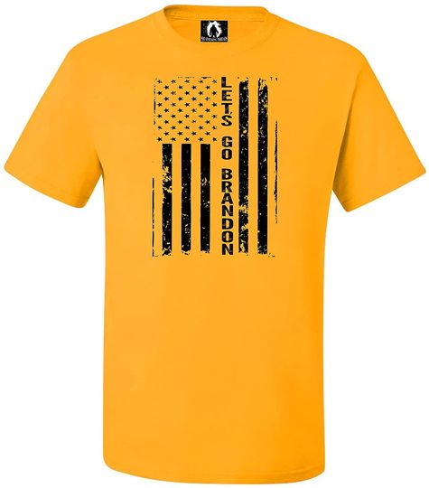 Discover Squatch King Threads Distressed American Flag LGB Adult T-Shirt