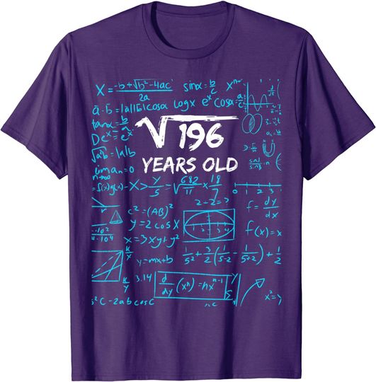 Discover Square Root of 196 | 14th Birthday 14 Years Old Gift T-Shirt