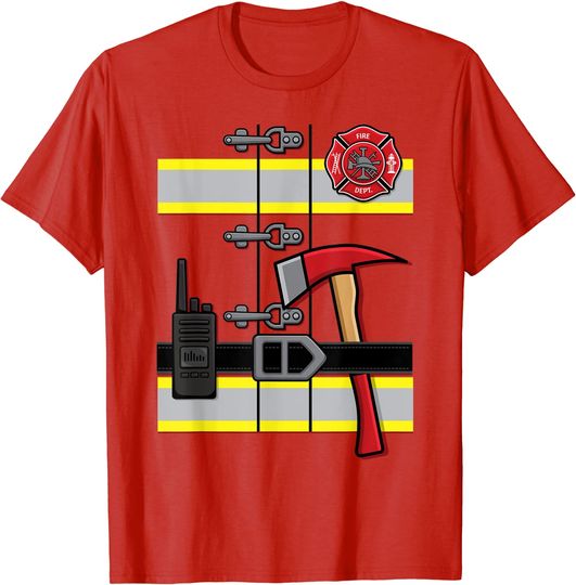 Discover Firefighter Uniform Costume T-Shirt