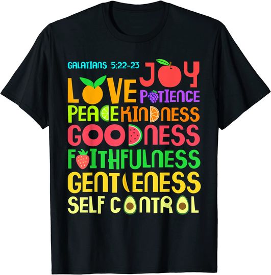 Discover The Fruit of The Spirit T-Shirt - Christian Bible Verse Tee