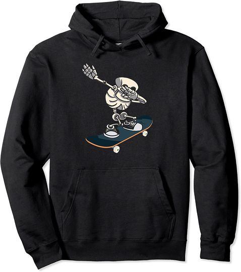 Discover Skeleton Skateboarding Hoodie Aesthetic Skateboard Pullover
