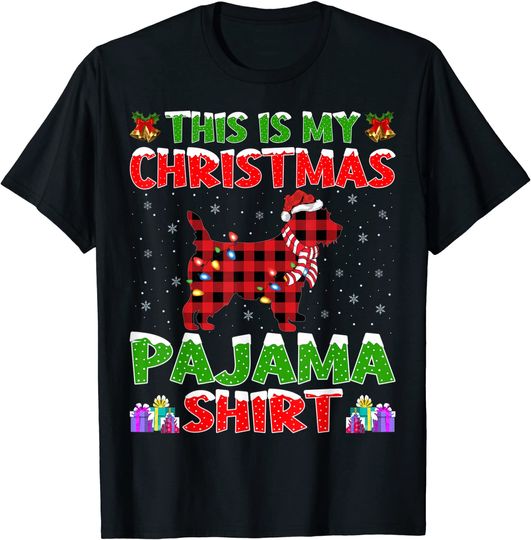Discover Xmas Santa This Is My Cairn Terrier Christmas Pajama T-Shirt