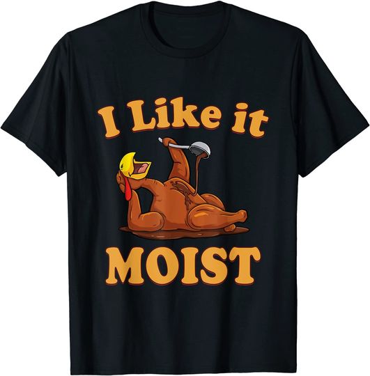 Discover I Like It Moist Thanksgiving Foods Family Group Set T-Shirt
