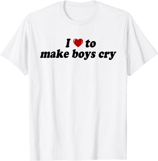 Discover I Loves To Make Boys Cry Funny Valentine's Day Gift T-Shirt