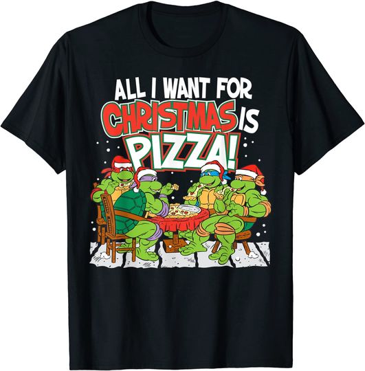 Discover Teenage Mutant Ninja Turtles Pizza For Christmas T-Shirt