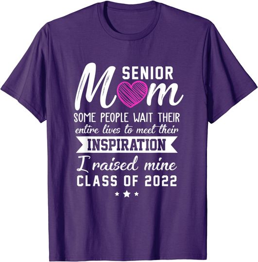 Discover Proud Senior Mom 2022 Graduation Grad Class Of 2022 T-Shirt