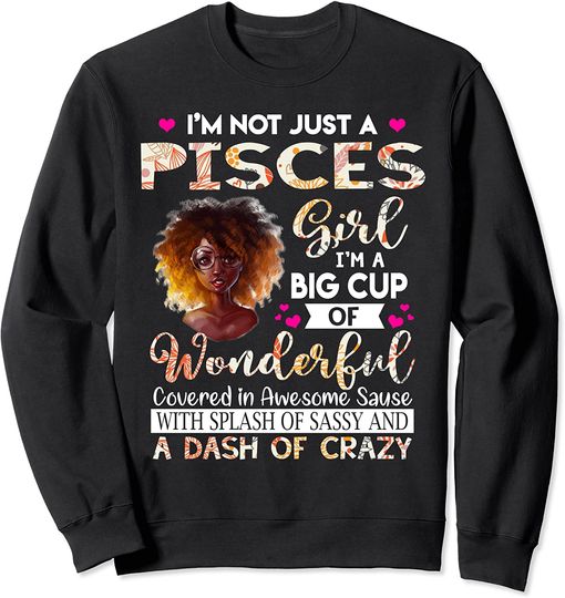 Discover Pisces Art Sweatshirt Queens Are Born in February 19- March 20 Birthday