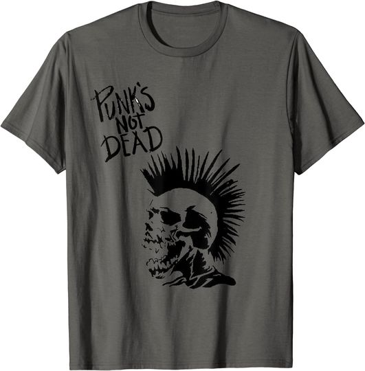 Discover Punk T-shirt not dead skull