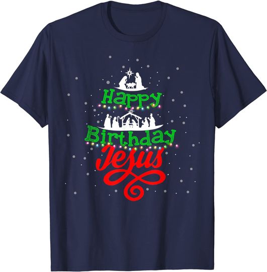 Discover Happy Birthday Jesus Christmas Pajama Holiday Xmas Gifts T-Shirt