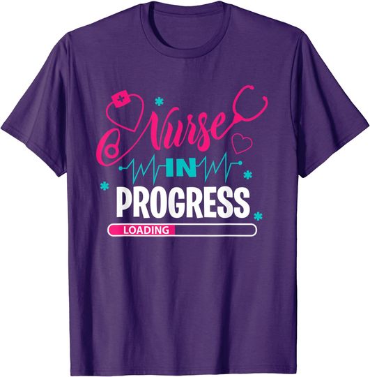 Discover Nurse In Progress Nursing School Student Future Nurse Life T-Shirt