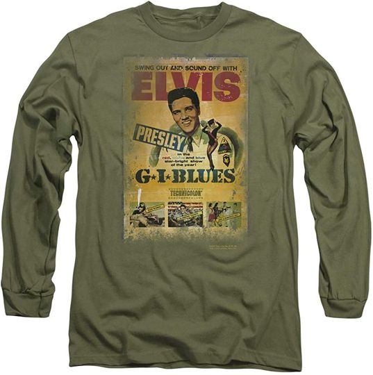 Discover Elvis Presley Gi Blues Poster Long-Sleeve T Shirt