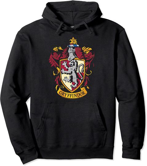 Hoodie Sweater Com Capuz Símbolos Harry Potter  Gryffindor House Crest