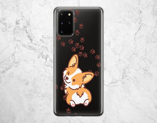 Capa De Telemóvel Samsung Pata de Cão Corgi