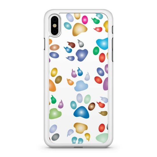 Colourful Dog Paw Print Capa De Telemóvel Samsung Pata de Cão
